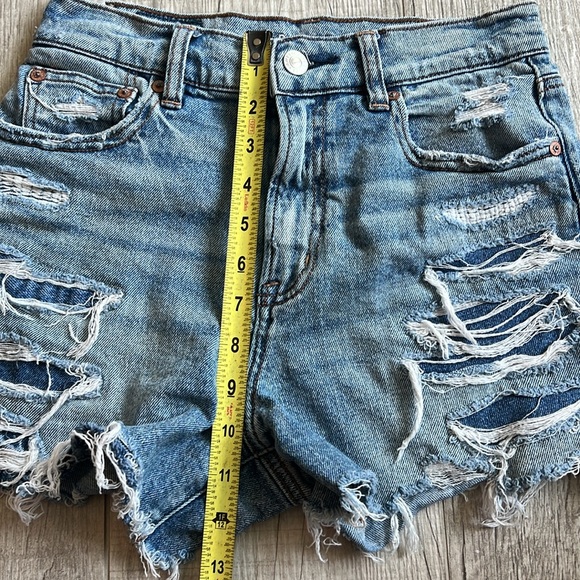 American Eagle Stretch Highest Rise 90’s‎ Boyfriend Short Women’s Size 0 - Picture 9 of 11